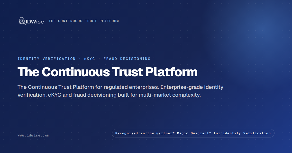 IDWise Identity Verification, eKYC & AML